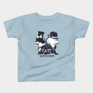 Gentleman duo cats Kids T-Shirt